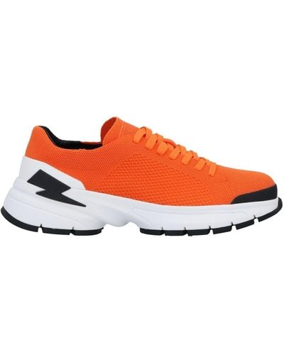 Neil Barrett Sneakers Textile Fibers - Orange