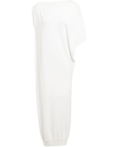 Liviana Conti Midi Dress Viscose, Polyamide - White