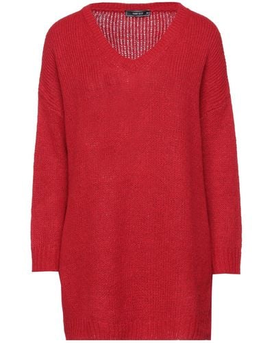 Hanny Deep Pullover - Rouge