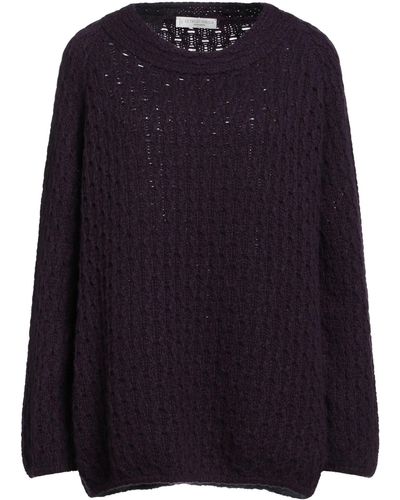 Le Tricot Perugia Dark Sweater Cashmere - Blue