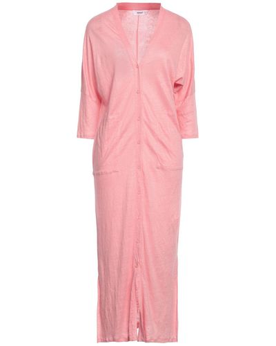 Not Shy Midi Dress Linen - Pink