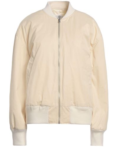 MM6 by Maison Martin Margiela Light Jacket Polyester, Cotton, Acrylic, Wool, Textile Fibres - Natural