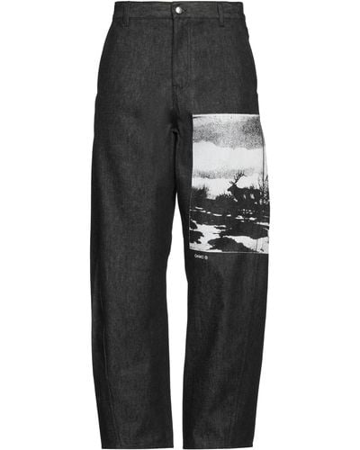 OAMC Pantalon en jean - Noir