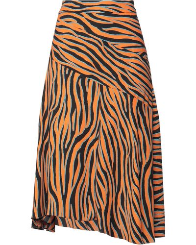 Diane von Furstenberg Midi Skirt - Orange