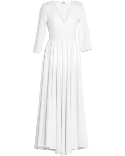 Elodie Bruno Midi-Kleid - Weiß