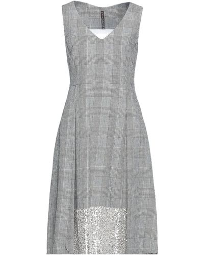Manila Grace Midi Dress - Gray