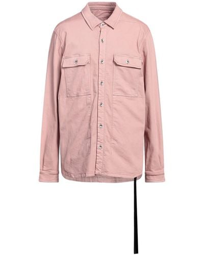 Rick Owens Denim Shirt - Pink