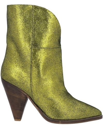 Manila Grace Ankle Boots - Yellow