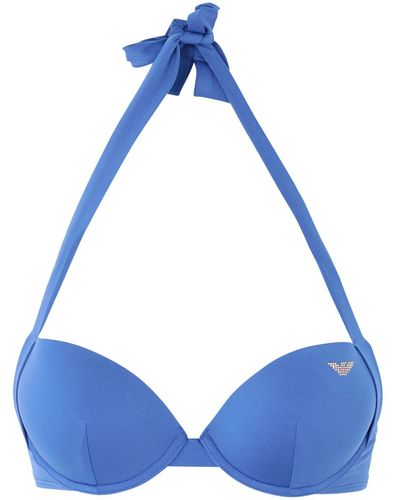 Emporio Armani Bikini Top - Blue