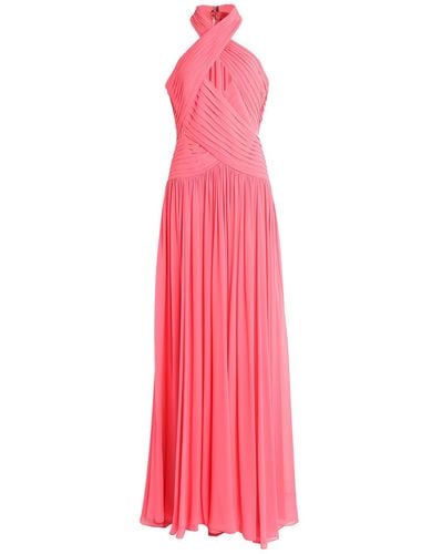 Elie Saab Coral Maxi Dress Silk, Polyamide - Pink