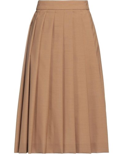 Quira Midi Skirt - Brown
