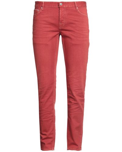 Care Label Pantaloni Jeans - Rosso