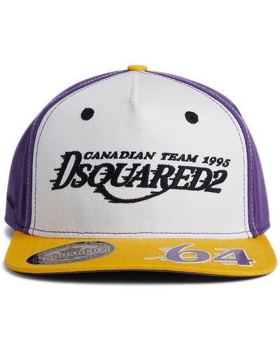 DSquared² Cappello da baseball con ricamo - Grigio