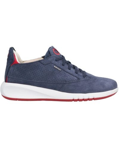 Geox Trainers Soft Leather - Blue