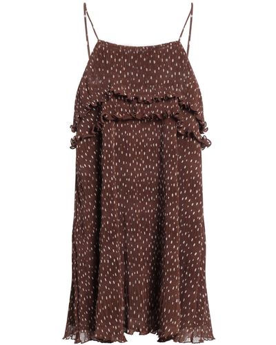 Ganni Mini Dress - Brown