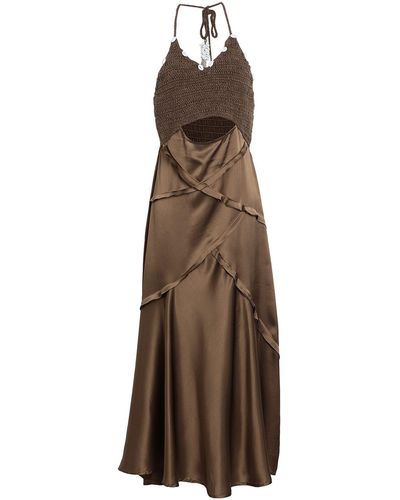 Never Fully Dressed Maxi Dress - Brown