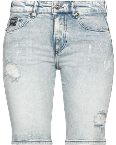 Versace Denim Shorts Cotton, Lyocell - Blue