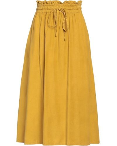Massimo Alba Midi Skirt - Yellow