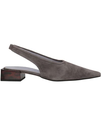 Ganni suede store slingback pumps
