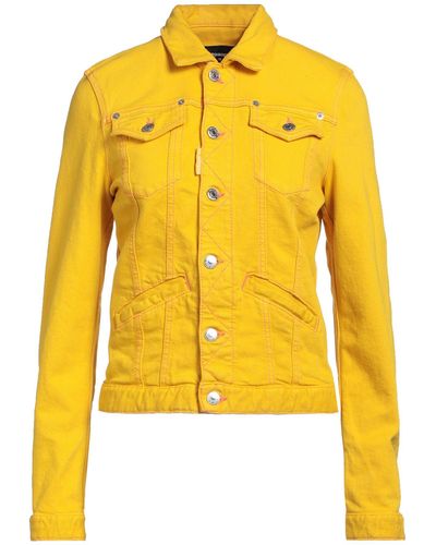 DSquared² Denim Outerwear - Yellow