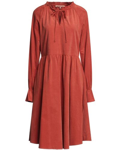 LA CAMICIA Midi Dress - Red