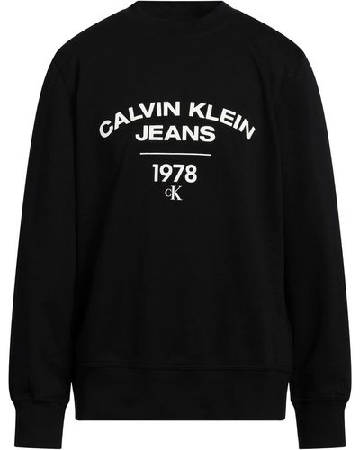 Calvin Klein Sweatshirt Cotton, Polyester, Elastane - Black