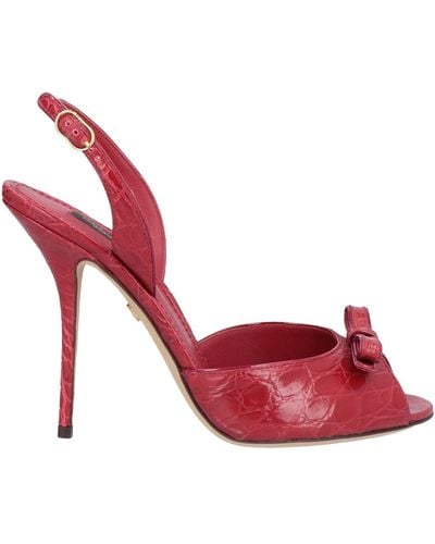 Dolce & Gabbana Sandalias - Rojo