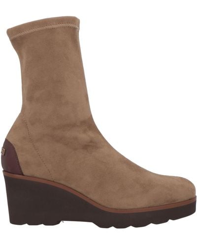 Pedro Miralles Ankle Boots Textile Fibers - Brown