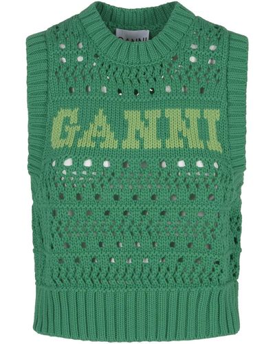 Ganni Pullover - Grün