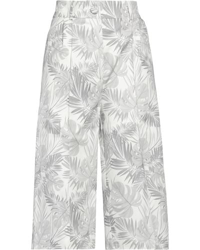 Hebe Studio Cropped Trousers - White