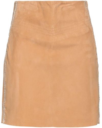 Alberta Ferretti Mini Skirt - Natural