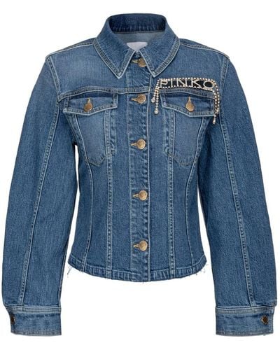 Pinko Jeansjacke/-mantel - Blau