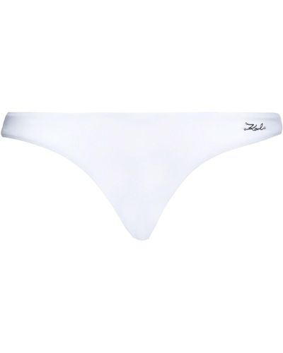 Karl Lagerfeld Slip Bikini & Slip Mare - Bianco