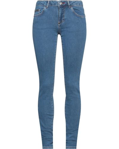 Philipp Plein Pantalon en jean - Bleu