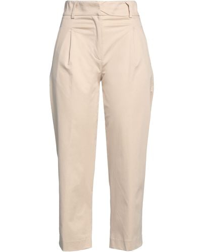 D.exterior Cropped Trousers - Natural