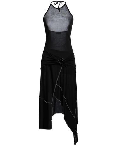 DIESEL Mini Dress Rayon, Cotton - Black
