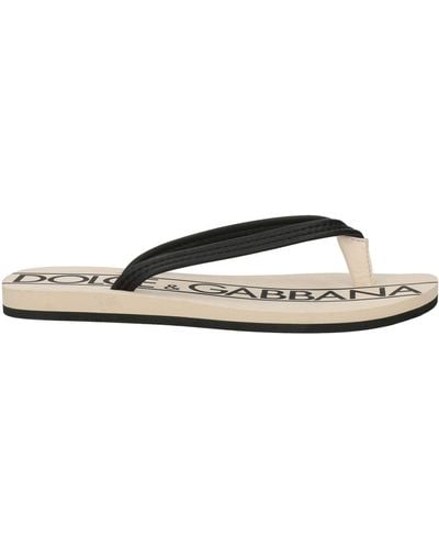 Dolce & Gabbana Thong Sandal Rubber - White