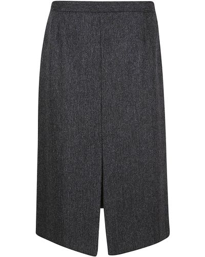 Dries Van Noten Jupe midi - Gris