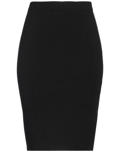 Saint Laurent Midi Skirt - Black