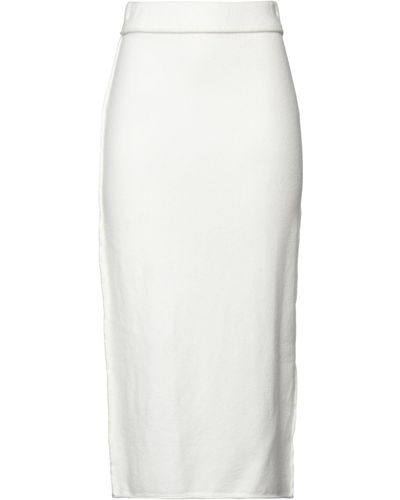 Rus Midi Skirt - White