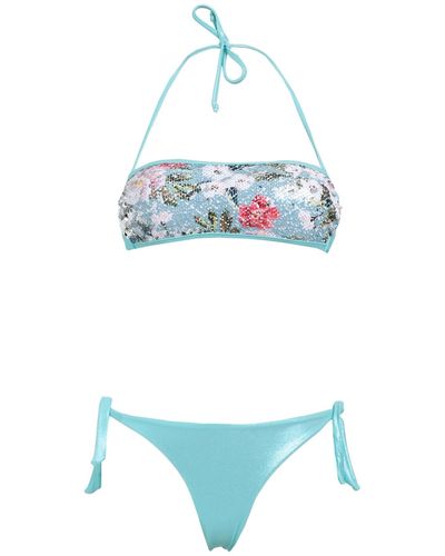 Superbe Poncho De Plage Liu Jo - Taille L/XL - Multicolore Floral - Mousseline De Soie/polyester - Occasion Très Bon état