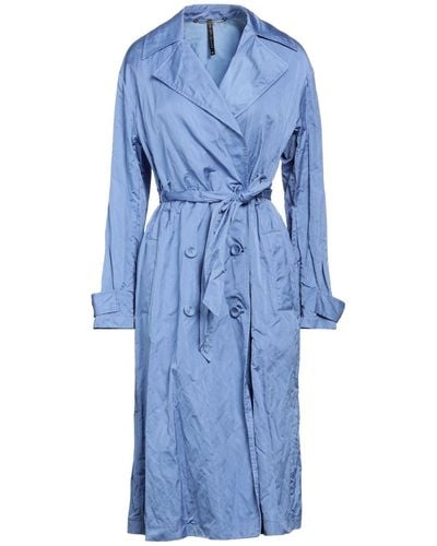 Manila Grace Overcoat & Trench Coat - Blue