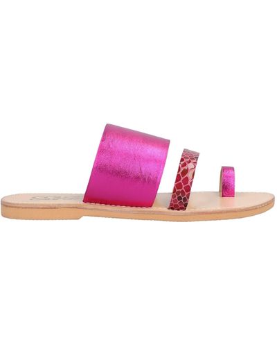 Colors Of California Toe Post Sandals - Pink