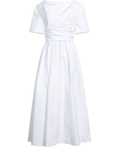 Del Core Midi-Kleid - Weiß