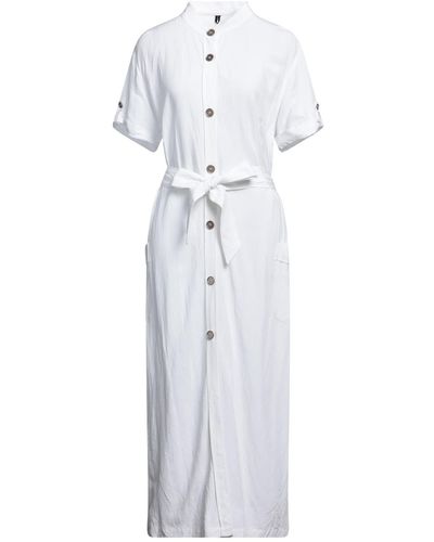 T-jacket By Tonello Midi Dress - White