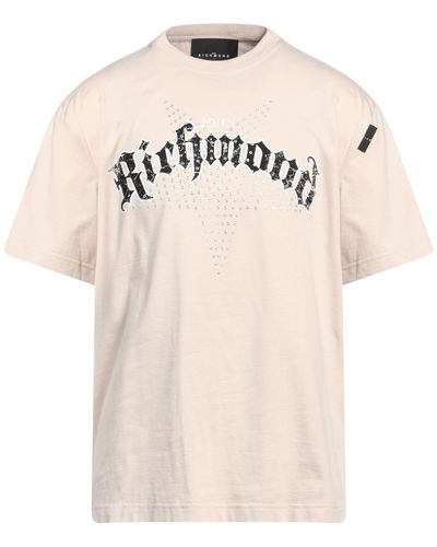 John Richmond T-Shirt Cotton - Natural