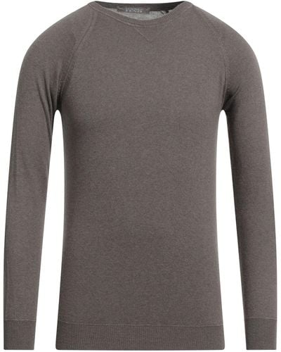 Andrea Fenzi Khaki Sweater Merino Wool, Viscose, Polyamide, Cashmere - Gray