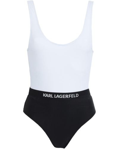 Karl Lagerfeld Badeanzug - Weiß