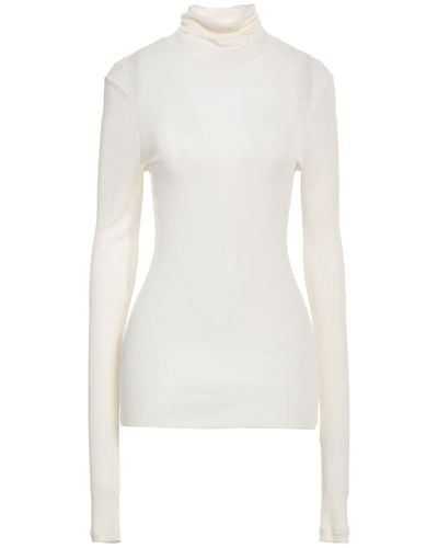 Ami Paris T-Shirt Viscose, Polyamide - White