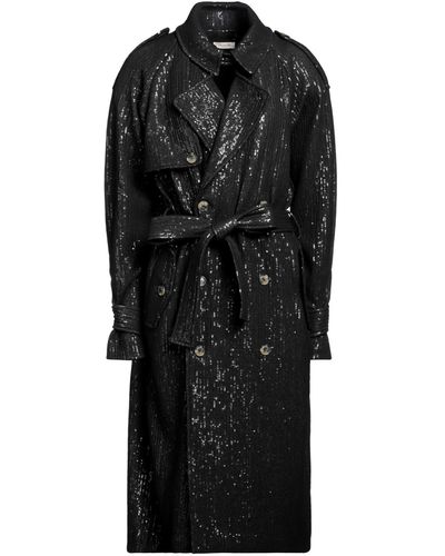 The Mannei Overcoat & Trench Coat - Black